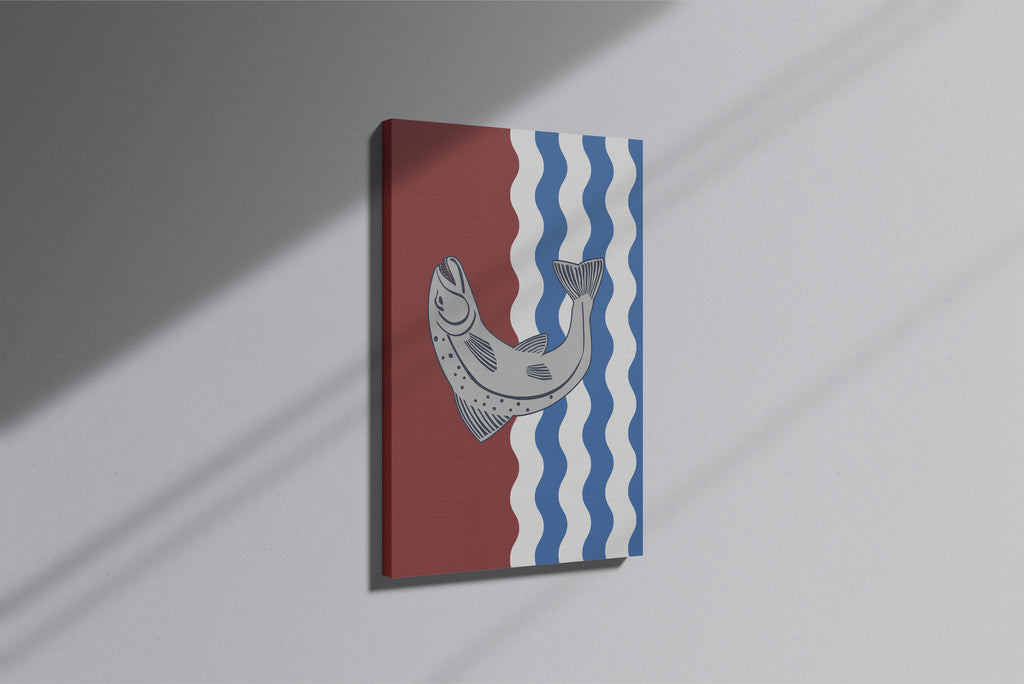 GeekCultcha Sea Theme Fish Design Premium Canvas Painting