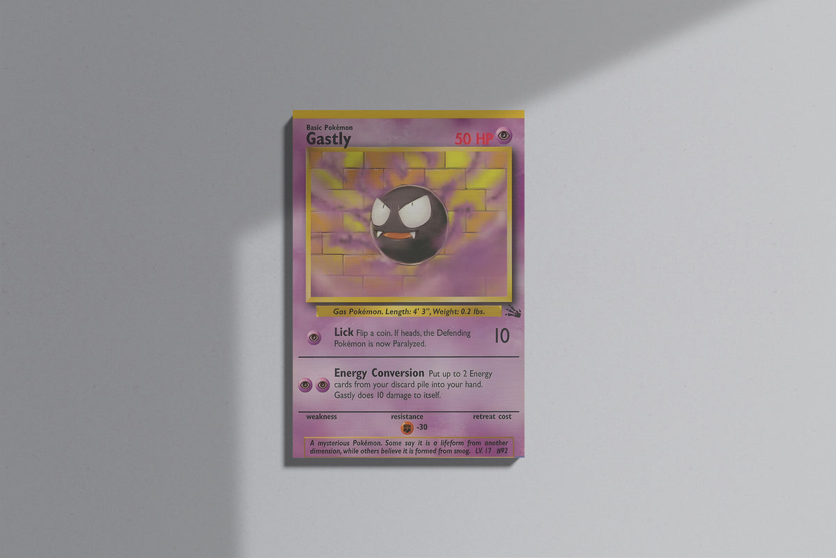 GeekCultcha Pokémon Gastly Themed Premium Canvas Painting