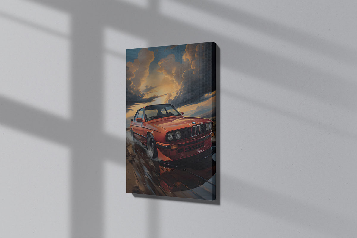 GeekCultcha BMW E30 Premium Canvas Print