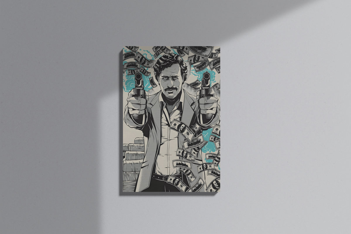 GeekCultcha Narcos Pablo Escobar Premium Canvas Print