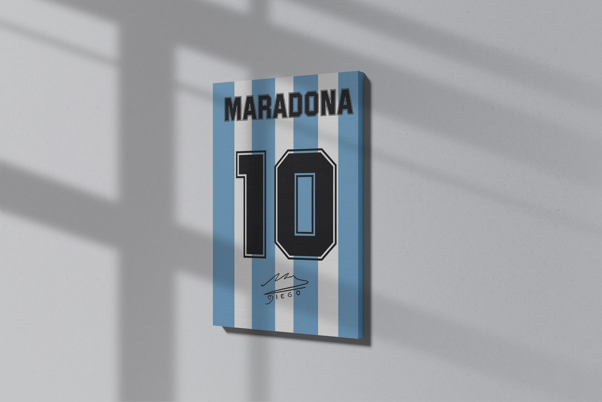 GeekCultcha Maradona Legend Number 10 Premium Canvas Painting