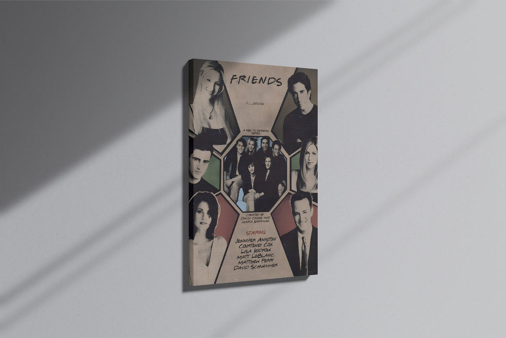GeekCultcha Friends Collection Canvas Painting Retro Style