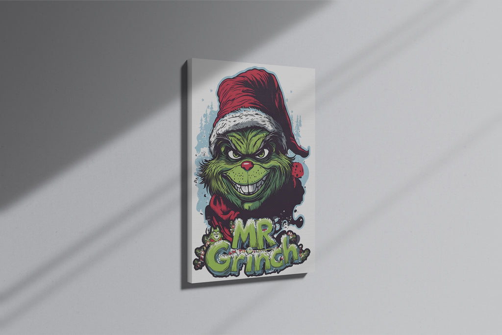 GeekCultcha Dr. Seuss The Grinch Premium Canvas Print