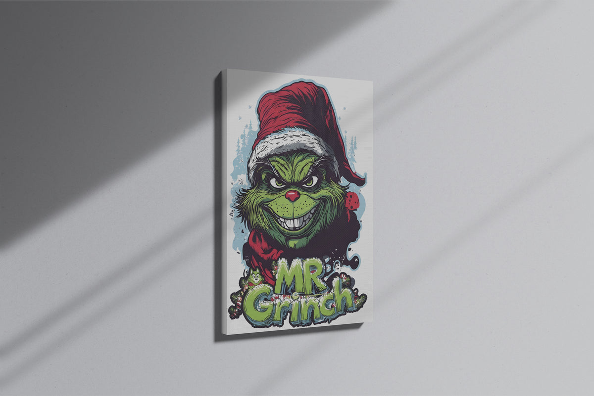 GeekCultcha Dr. Seuss The Grinch Premium Canvas Print
