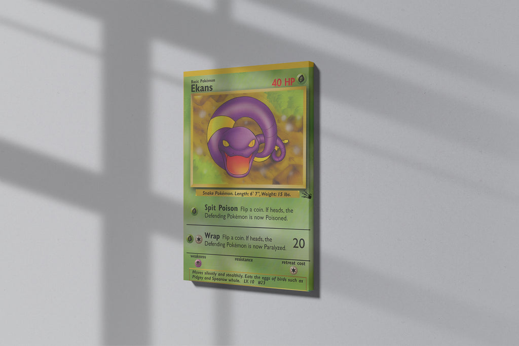 GeekCultcha Pokémon Ekans Premium Canvas Print