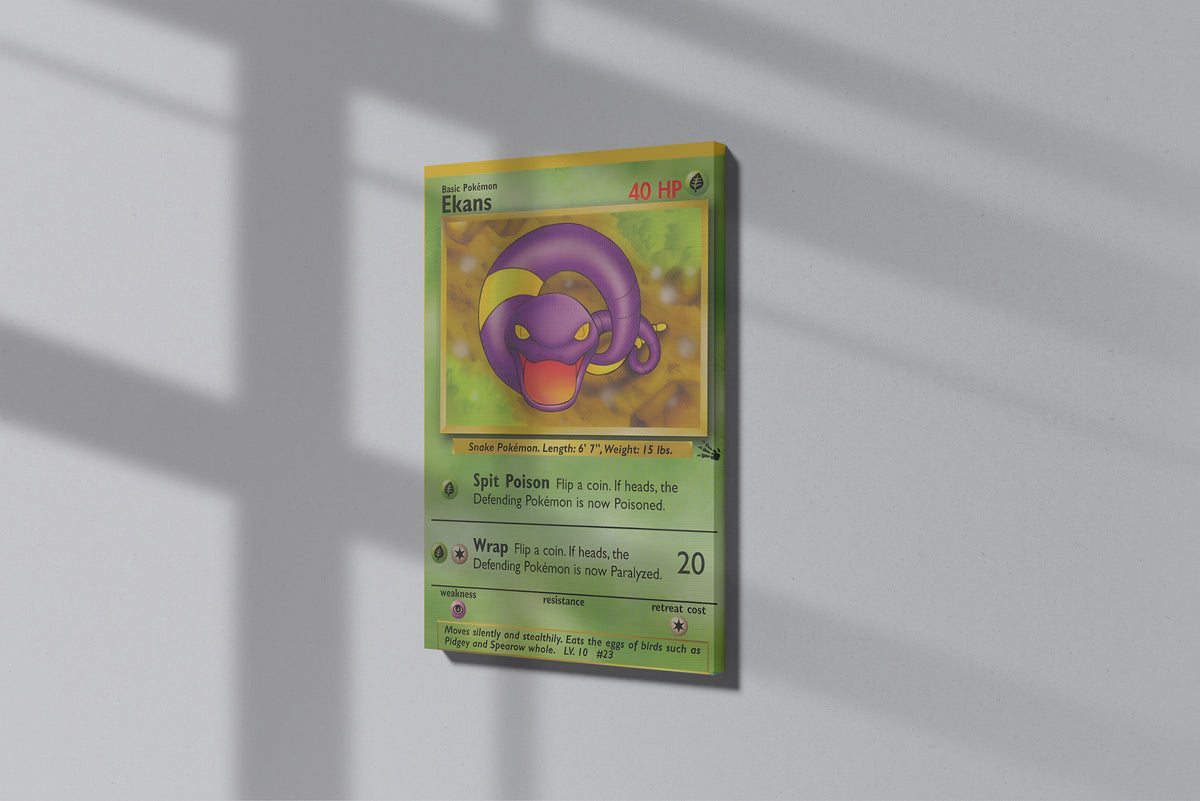 GeekCultcha Pokémon Ekans Premium Canvas Print