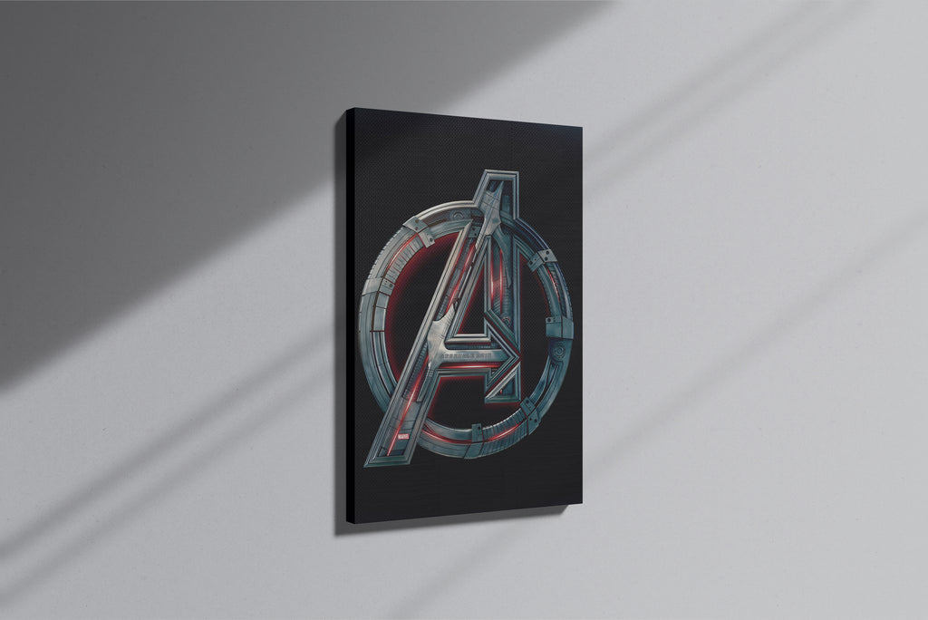 GeekCultcha Marvel Avengers Logo Premium Canvas Print