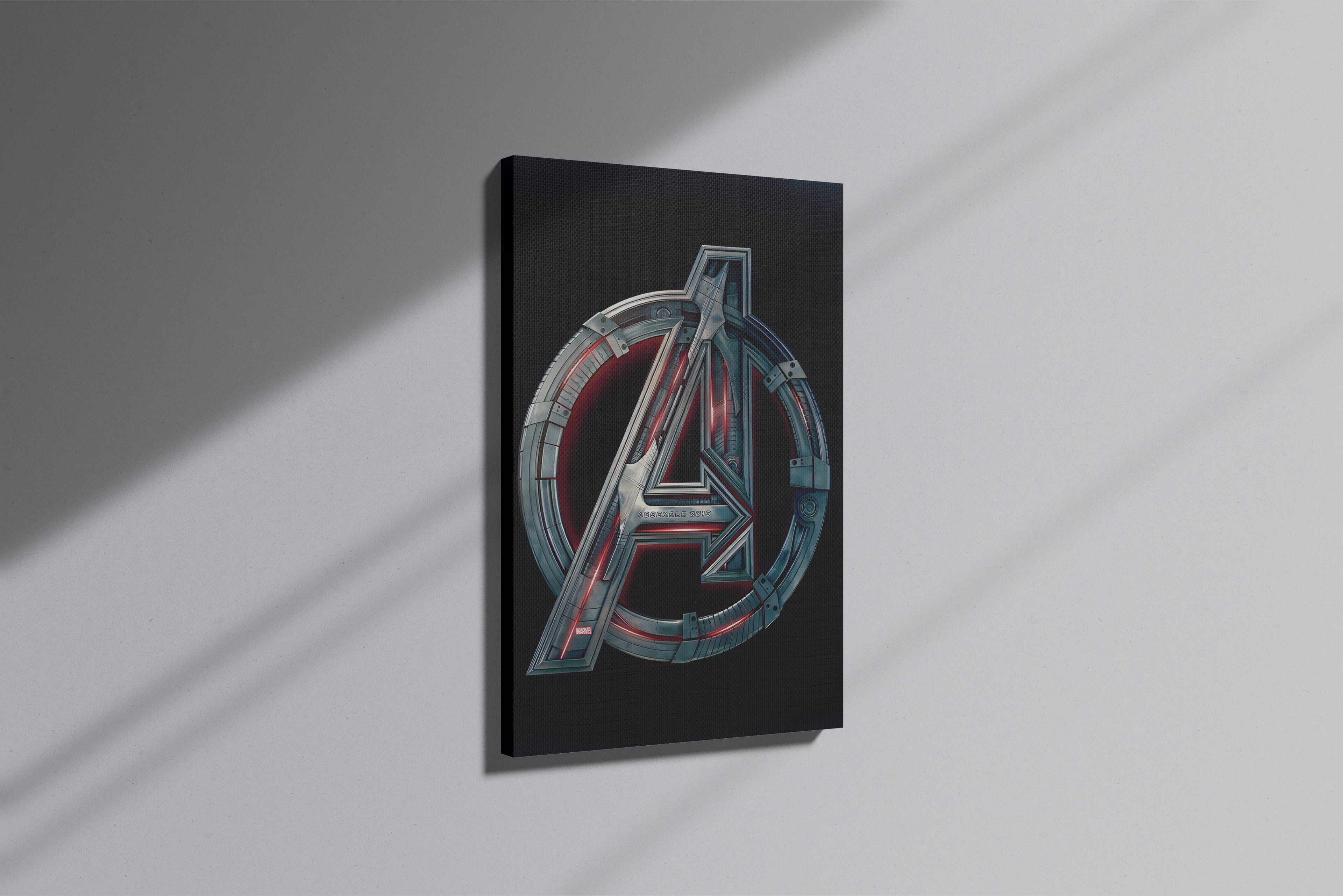 GeekCultcha Marvel Avengers Logo Premium Canvas Print