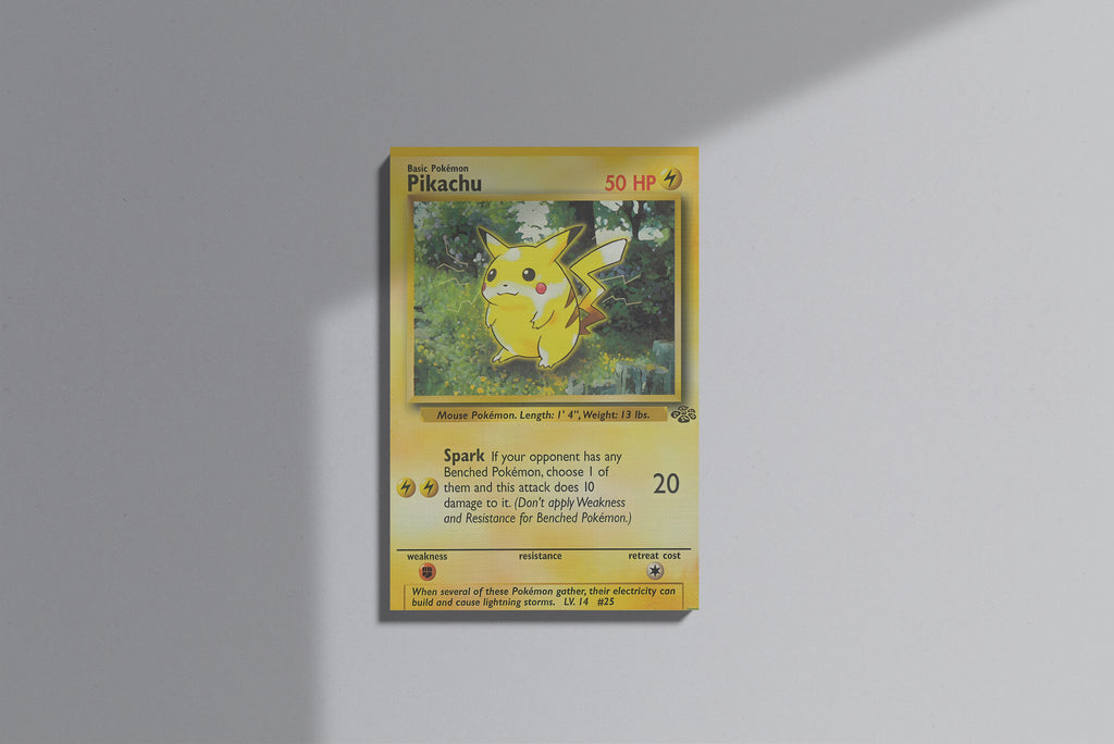 GeekCultcha Pokémon Pikachu Themed Premium Canvas Print
