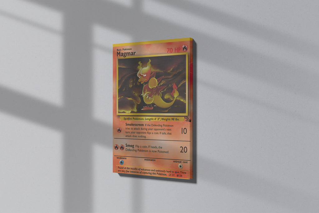 GeekCultcha Pokémon Magmar Premium Canvas Print