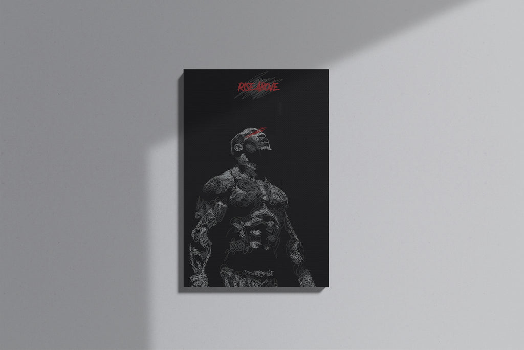 GeekCultcha Rise Above Themed Premium Canvas Painting