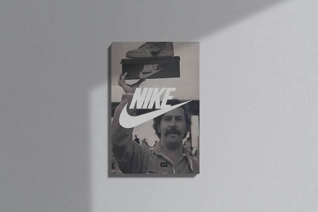GeekCultcha Nike Retro Style Premium Canvas Print