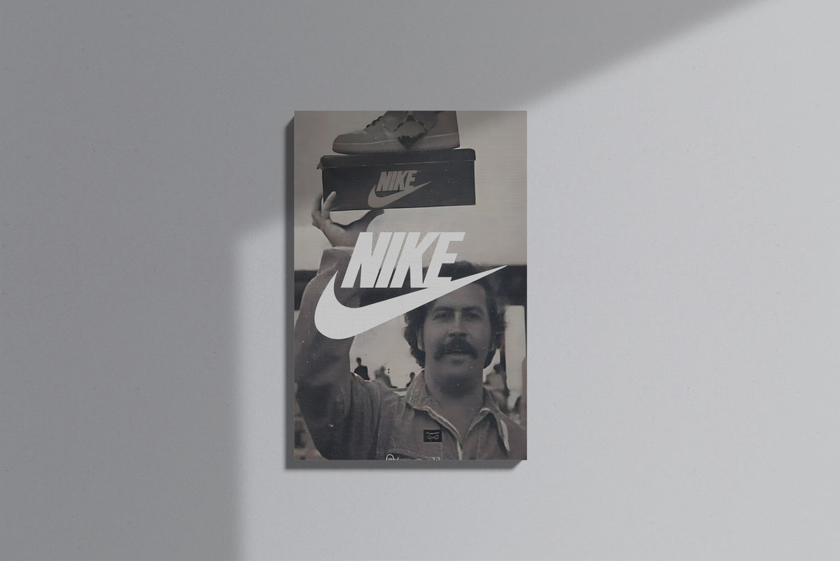 GeekCultcha Nike Retro Style Premium Canvas Print