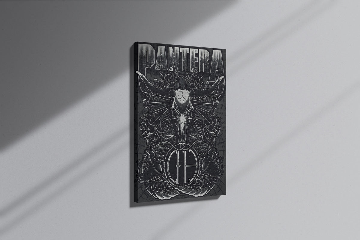 GeekCultcha Pantera Design Premium Canvas Painting