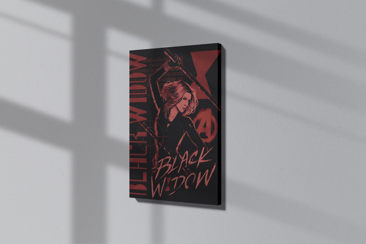 GeekCultcha Marvel Black Widow Premium Canvas Print