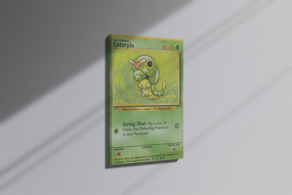 GeekCultcha Pokémon Caterpie Premium Canvas Print