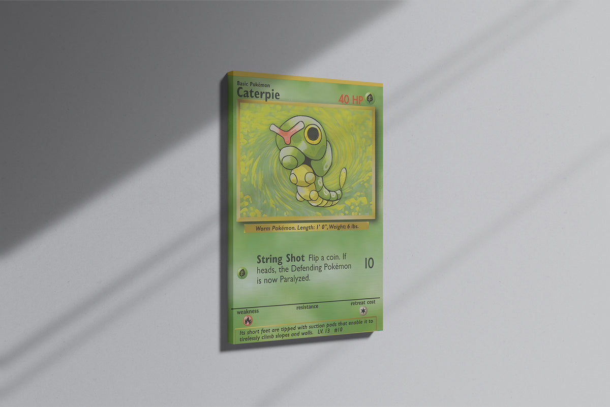 GeekCultcha Pokémon Caterpie Premium Canvas Print