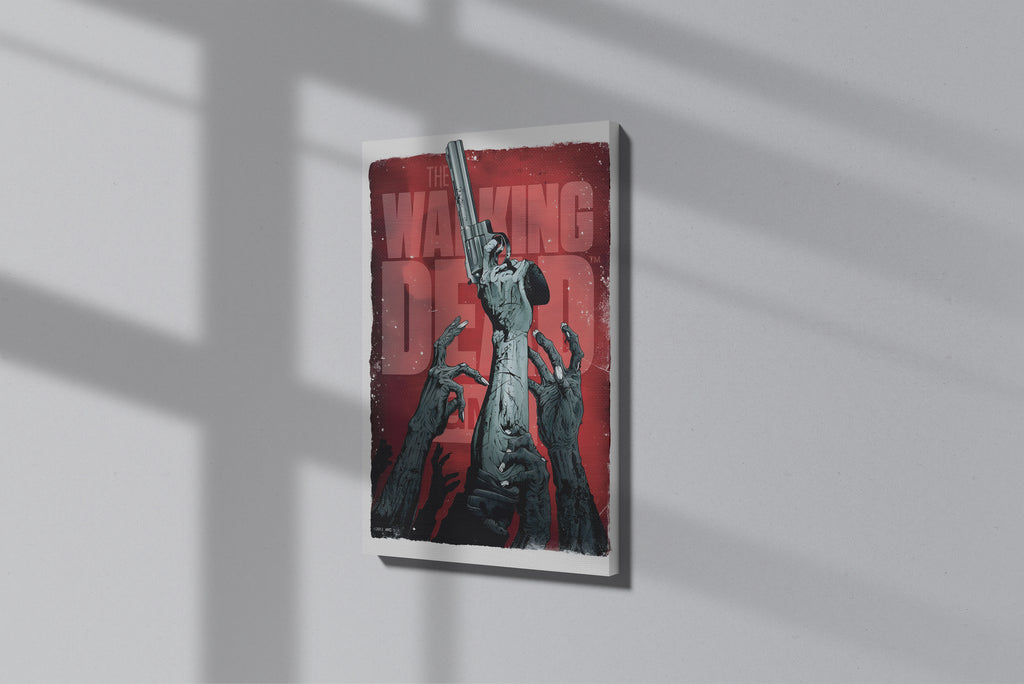 GeekCultcha The Walking Dead Zombie Themed Premium Canvas Painting