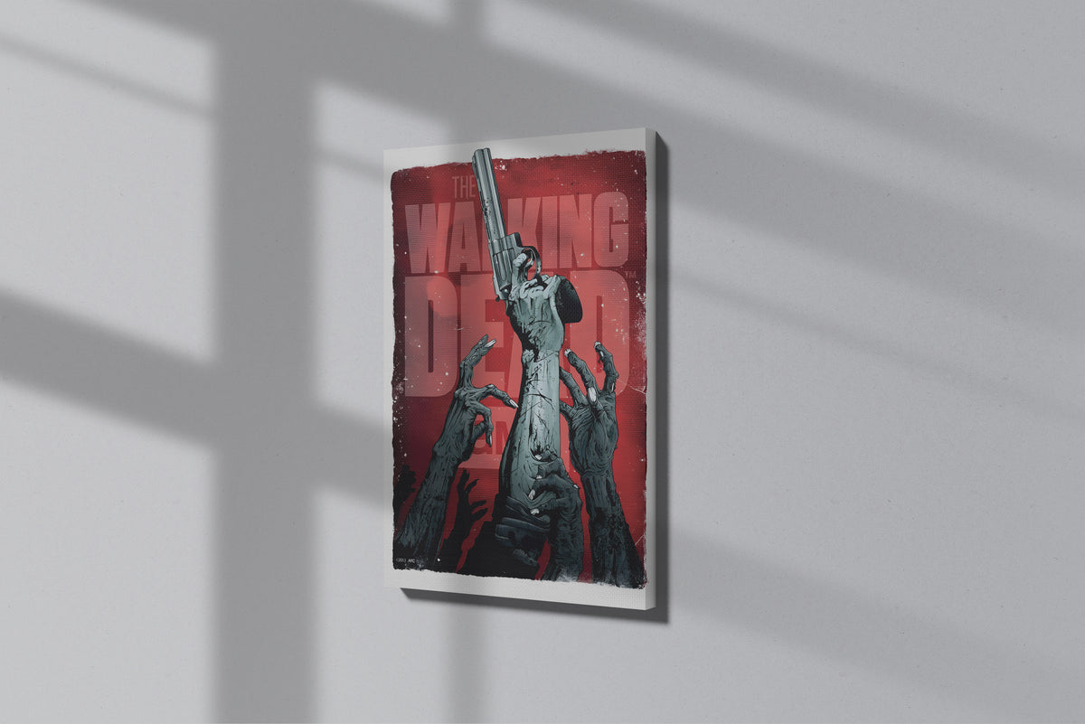 GeekCultcha The Walking Dead Zombie Themed Premium Canvas Painting