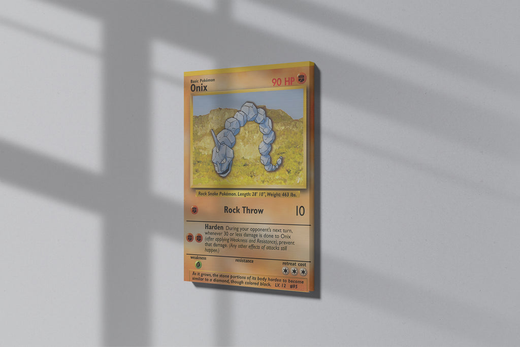GeekCultcha Pokémon Onix Premium Canvas Print