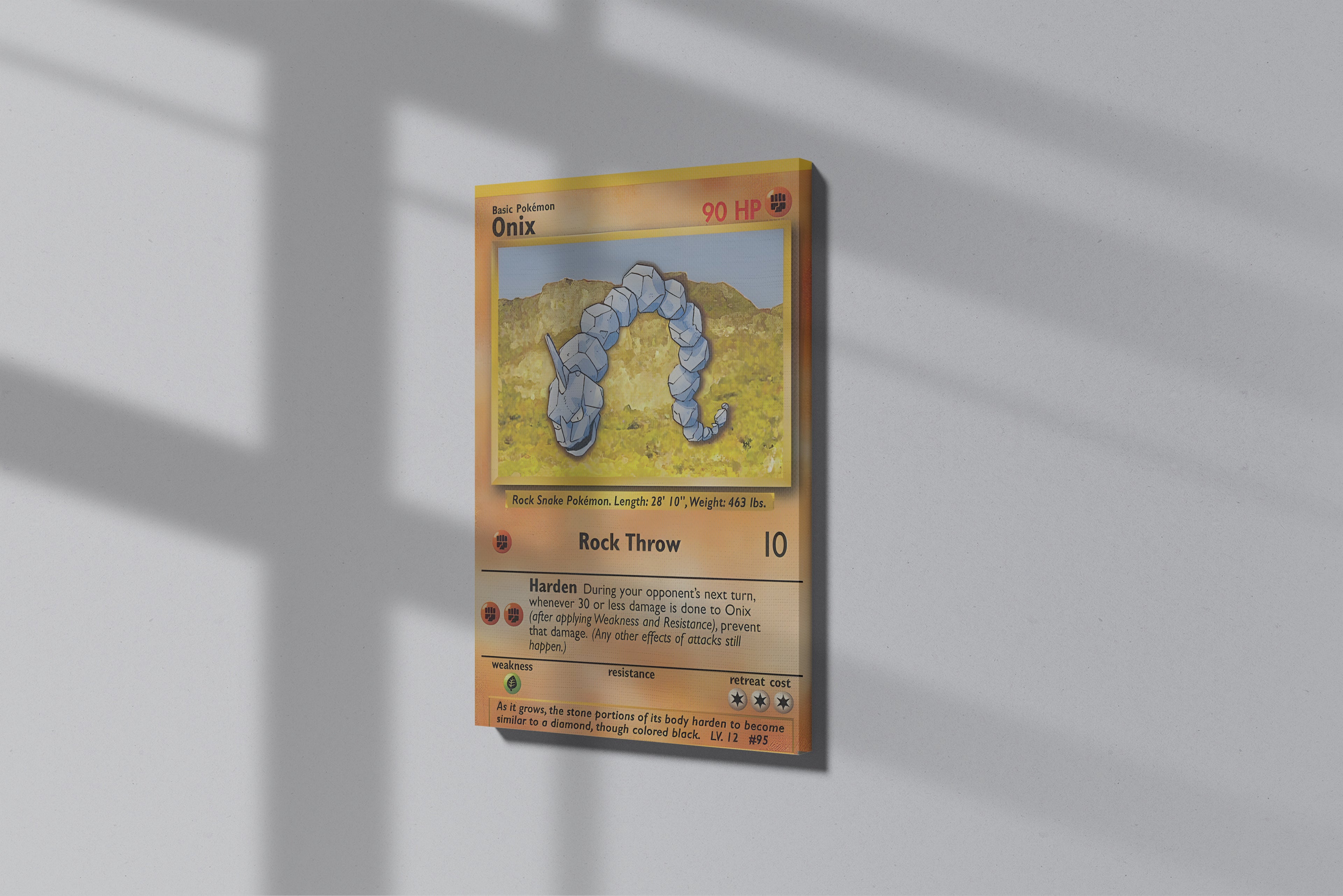 GeekCultcha Pokémon Onix Premium Canvas Print