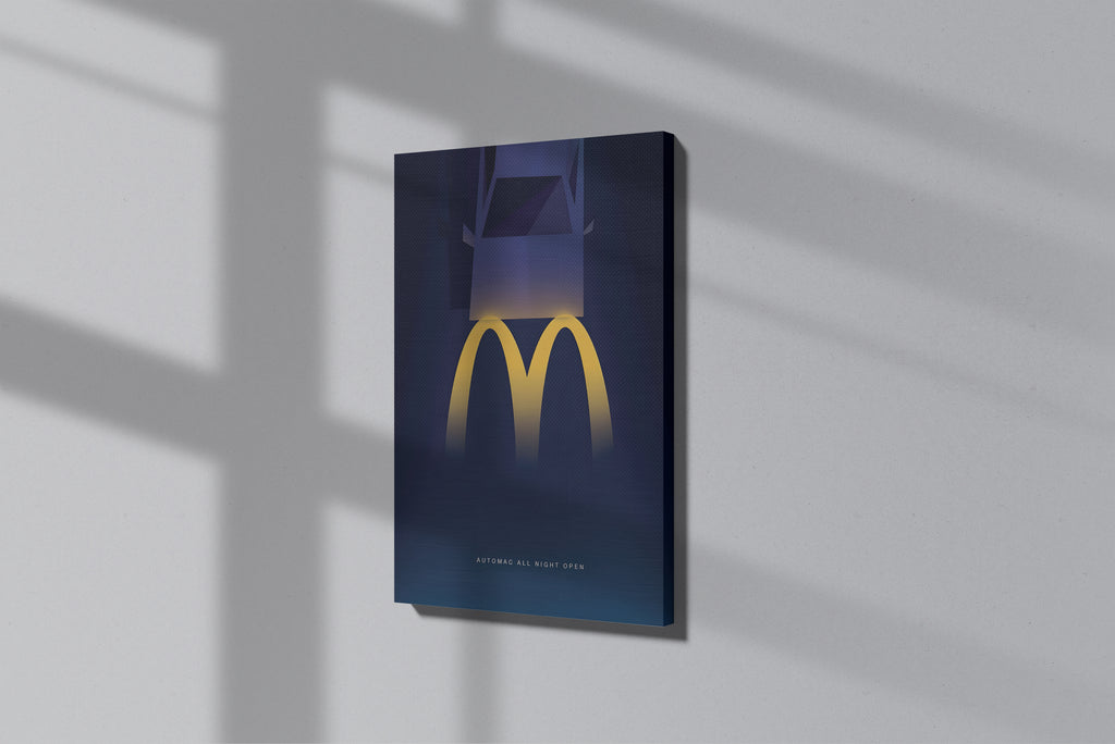GeekCultcha McDonald's Fast Food Themed Premium Canvas Print