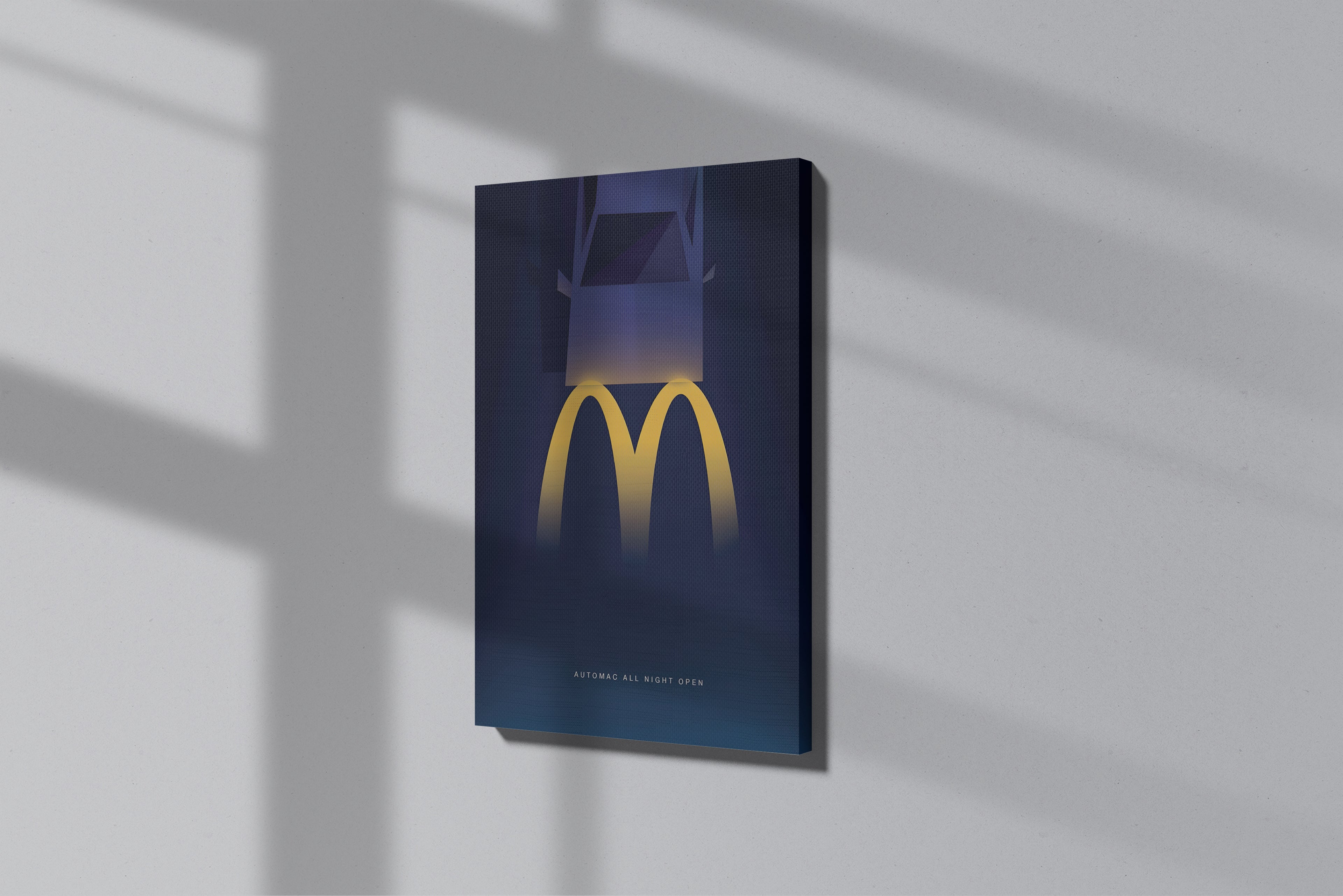 GeekCultcha McDonald's Fast Food Themed Premium Canvas Print