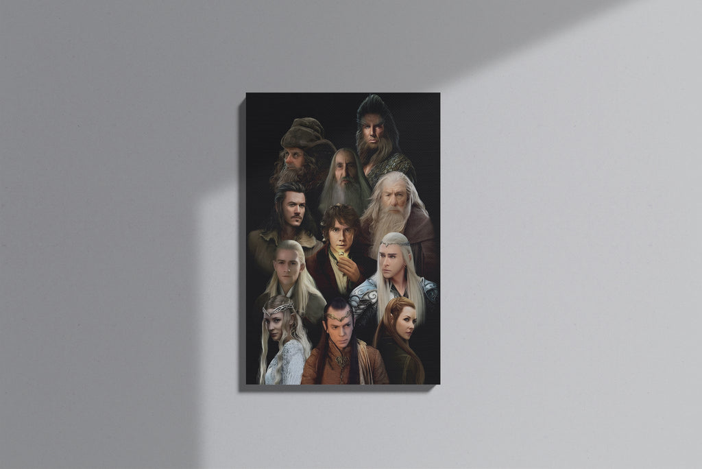 GeekCultcha The Lord of the Rings Character Themed Premium Canvas Print