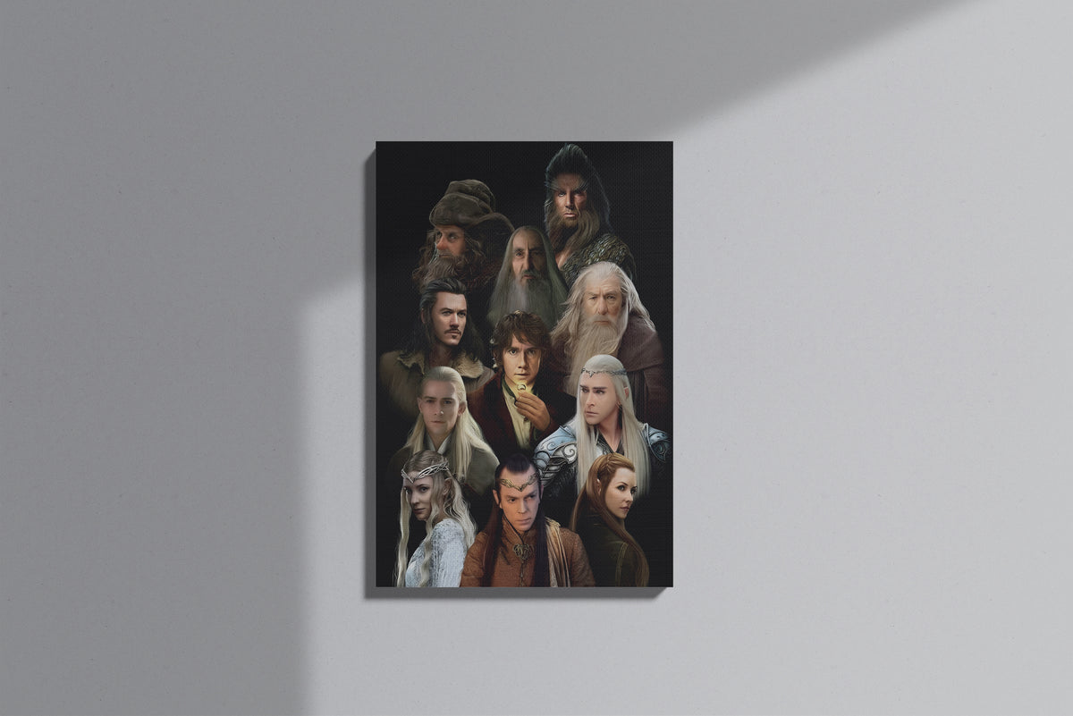 GeekCultcha The Lord of the Rings Character Themed Premium Canvas Print