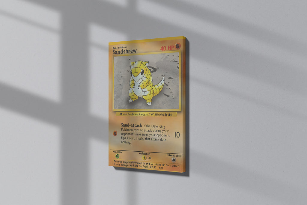 GeekCultcha Pokémon Sandshrew Premium Canvas Print