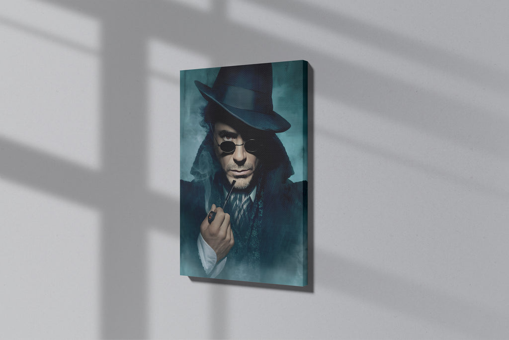 GeekCultcha Sherlock Holmes Character Themed Premium Canvas Print