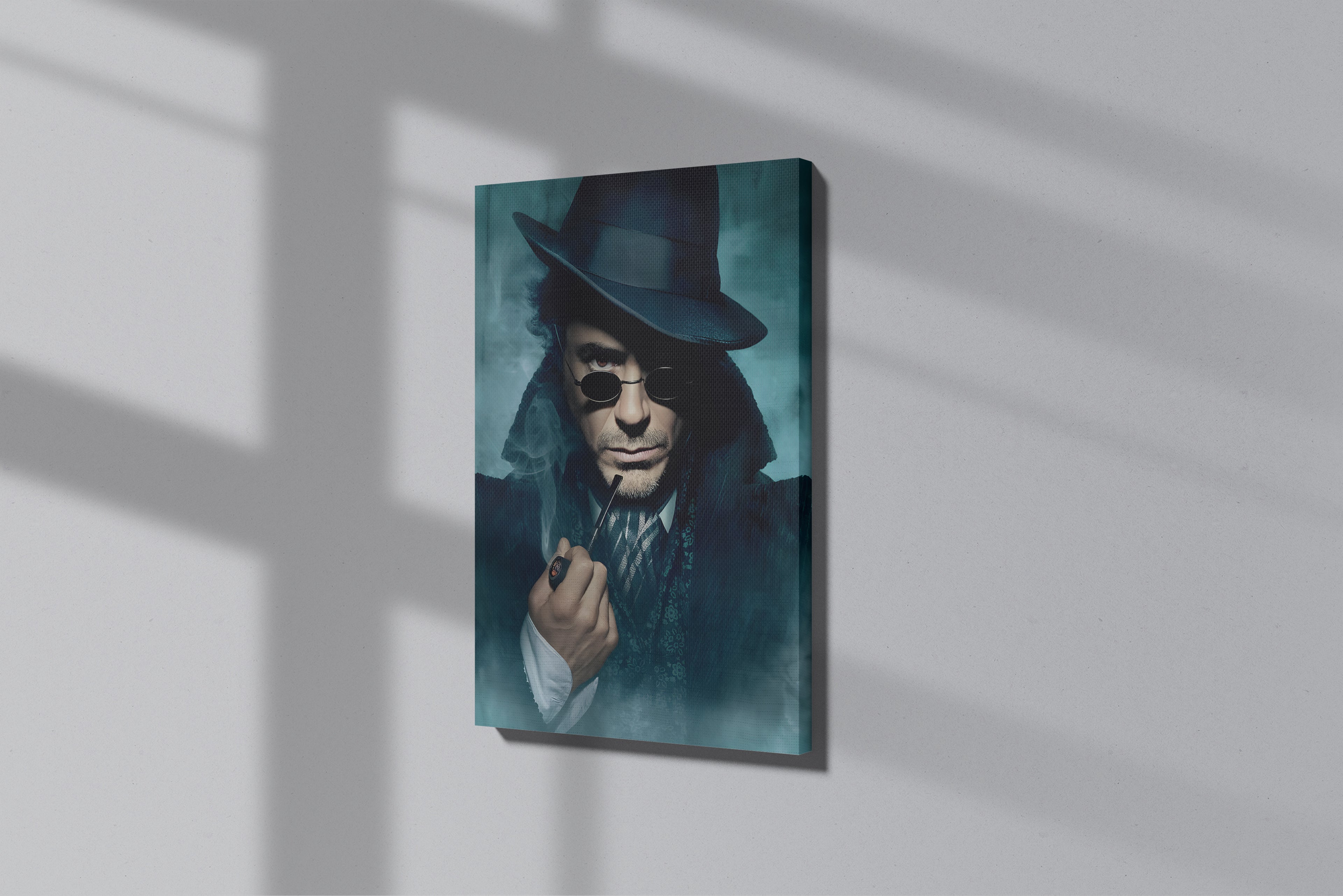 GeekCultcha Sherlock Holmes Character Themed Premium Canvas Print