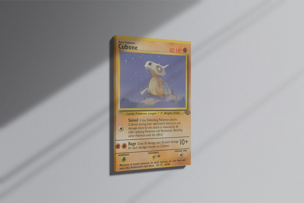 GeekCultcha Pokémon Cubone Premium Canvas Print