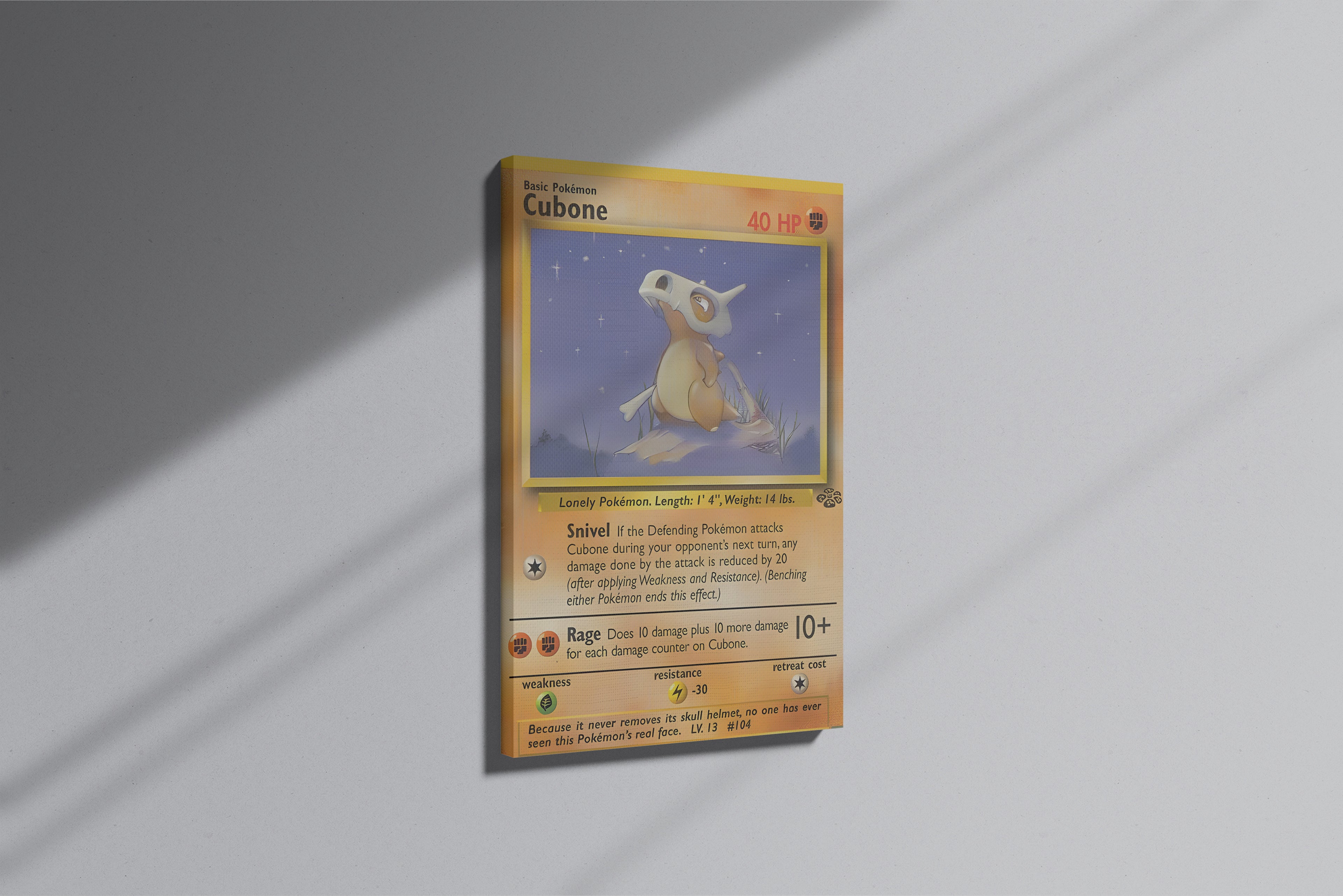 GeekCultcha Pokémon Cubone Premium Canvas Print
