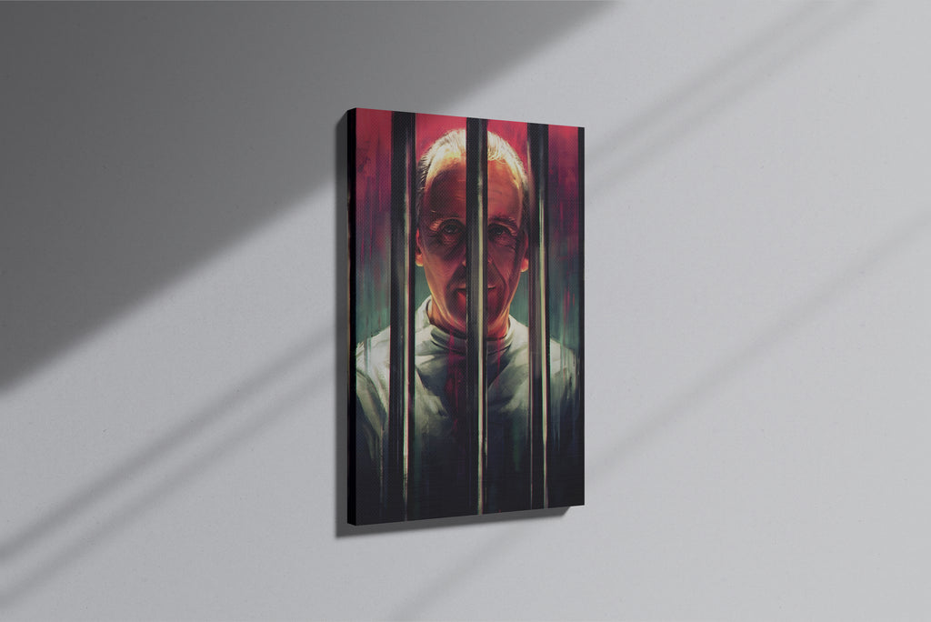 GeekCultcha Silence of the Lambs Hannibal Lecter Premium Canvas Print