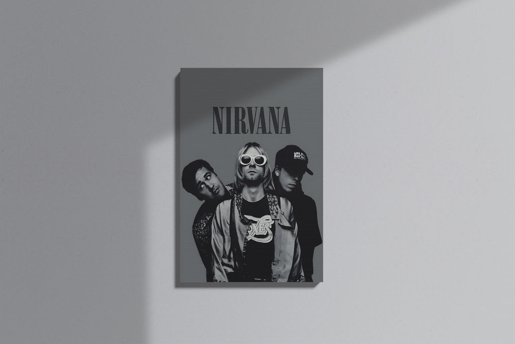 GeekCultcha Nirvana Grunge Premium Canvas Print