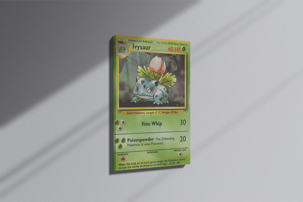 GeekCultcha Pokémon Ivysaur Premium Canvas Print