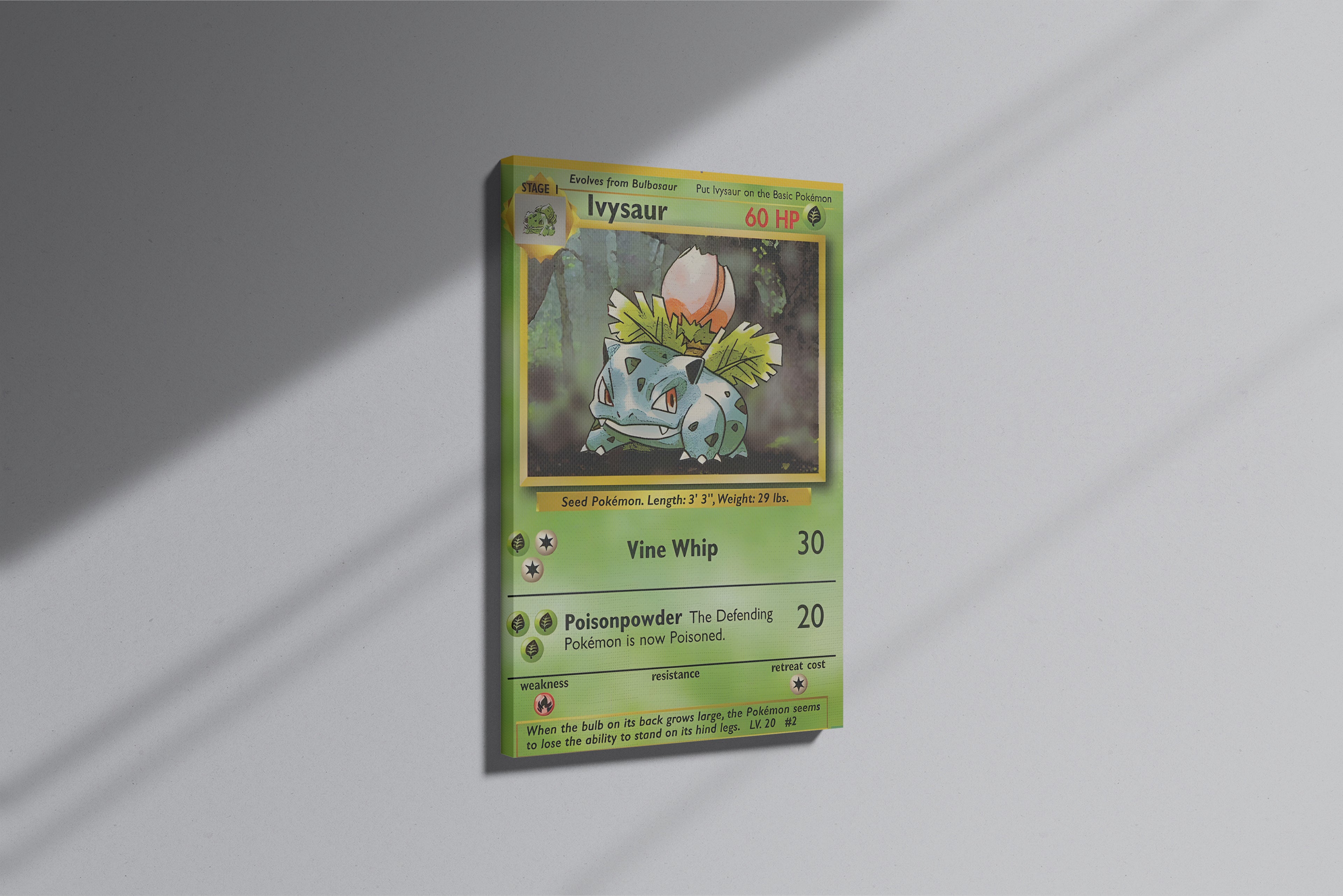GeekCultcha Pokémon Ivysaur Premium Canvas Print