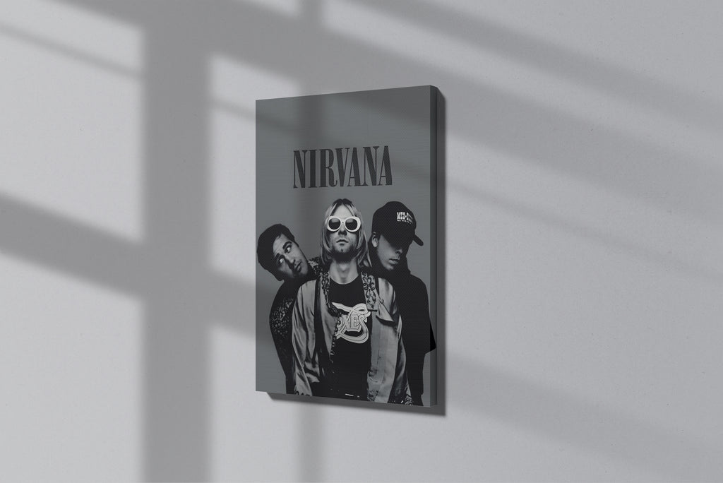 GeekCultcha Nirvana Grunge Premium Canvas Print