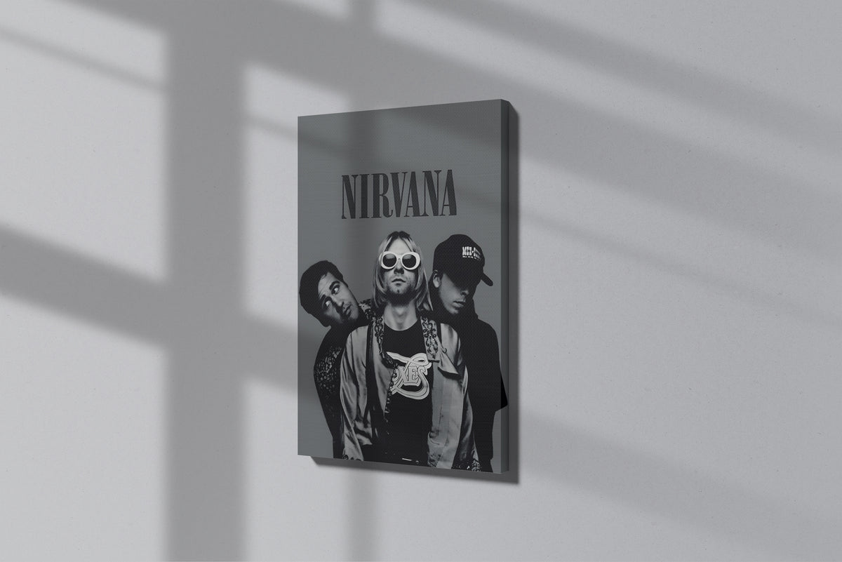 GeekCultcha Nirvana Grunge Premium Canvas Print