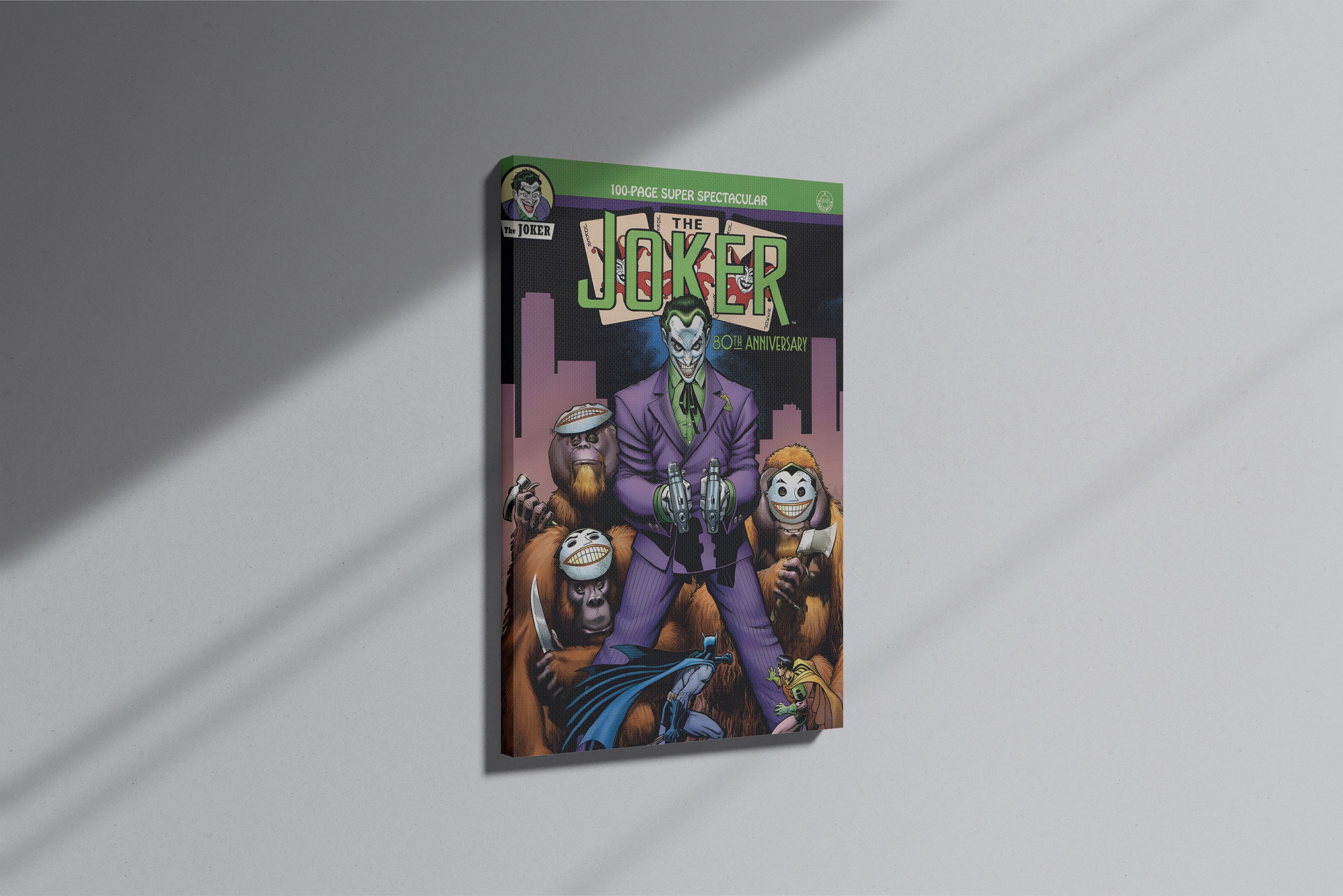GeekCultcha DC Comics Joker 80th Anniversary Premium Canvas Painting