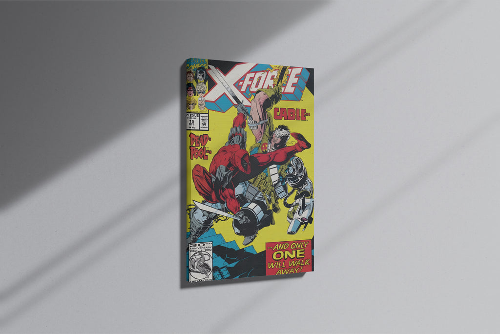 GeekCultcha Marvel X-Force Deadpool and Cable Premium Canvas Print