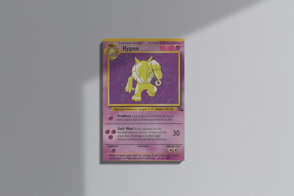 GeekCultcha Pokémon Hypno Premium Canvas Print