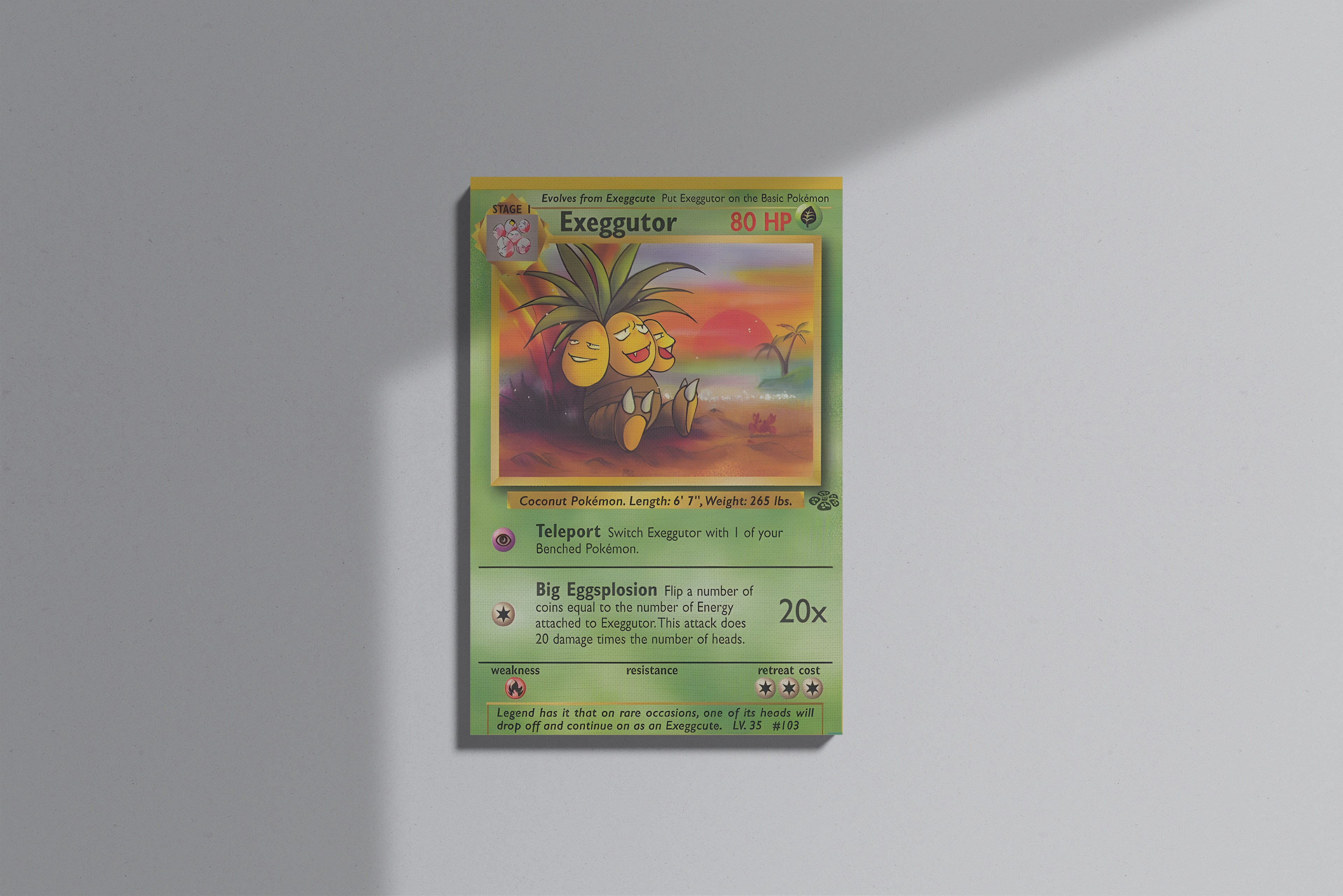 GeekCultcha Pokémon Exeggutor Premium Canvas Print