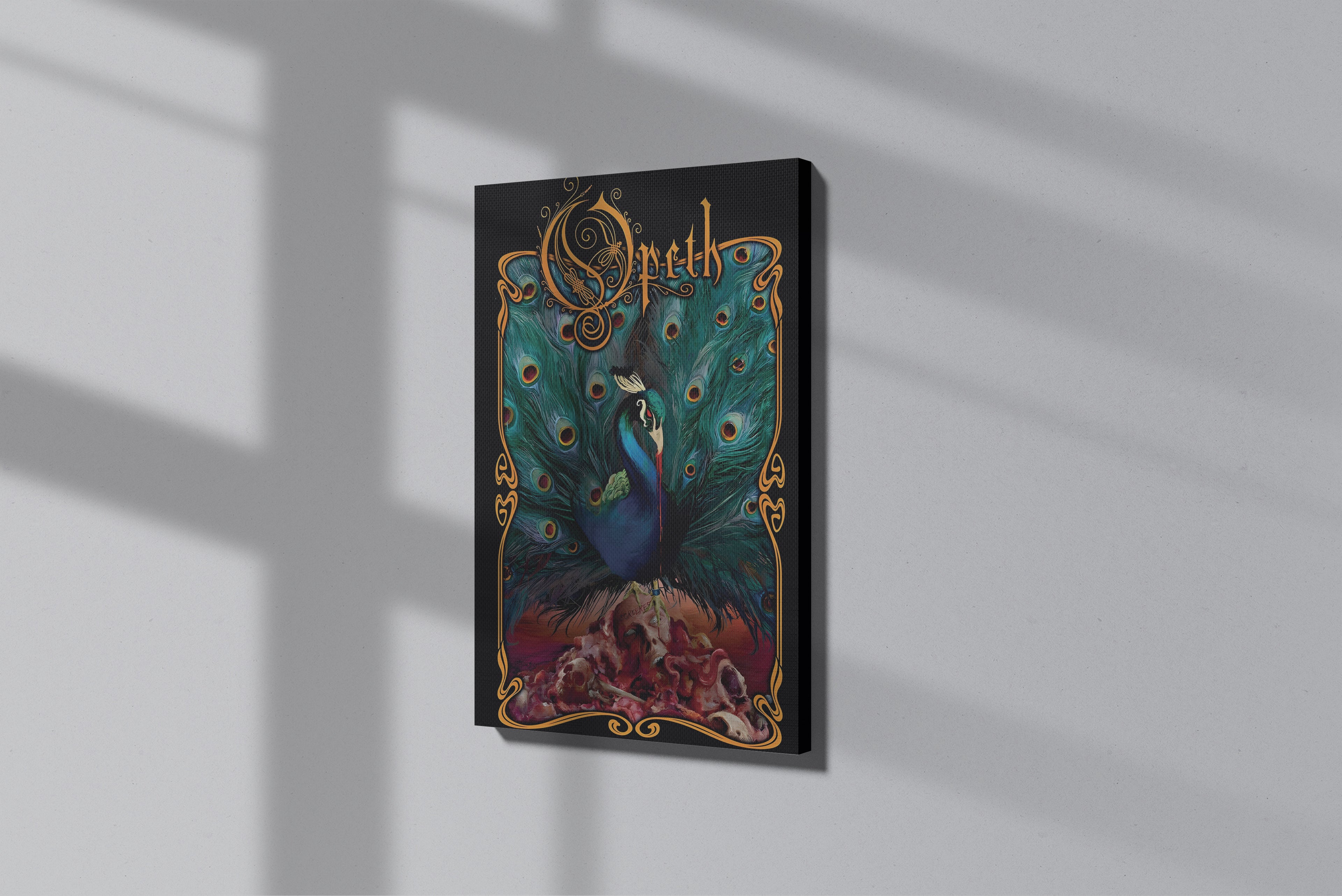 GeekCultcha Opeth Peacock Art Canvas Painting
