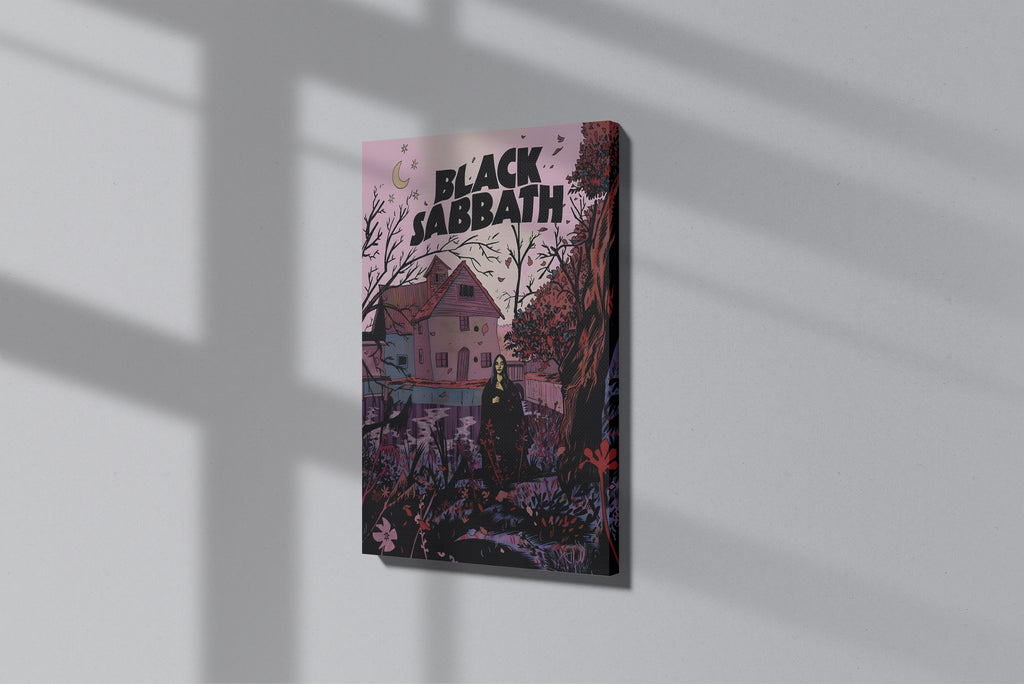 GeekCultcha Black Sabbath Album Themed Premium Canvas Painting