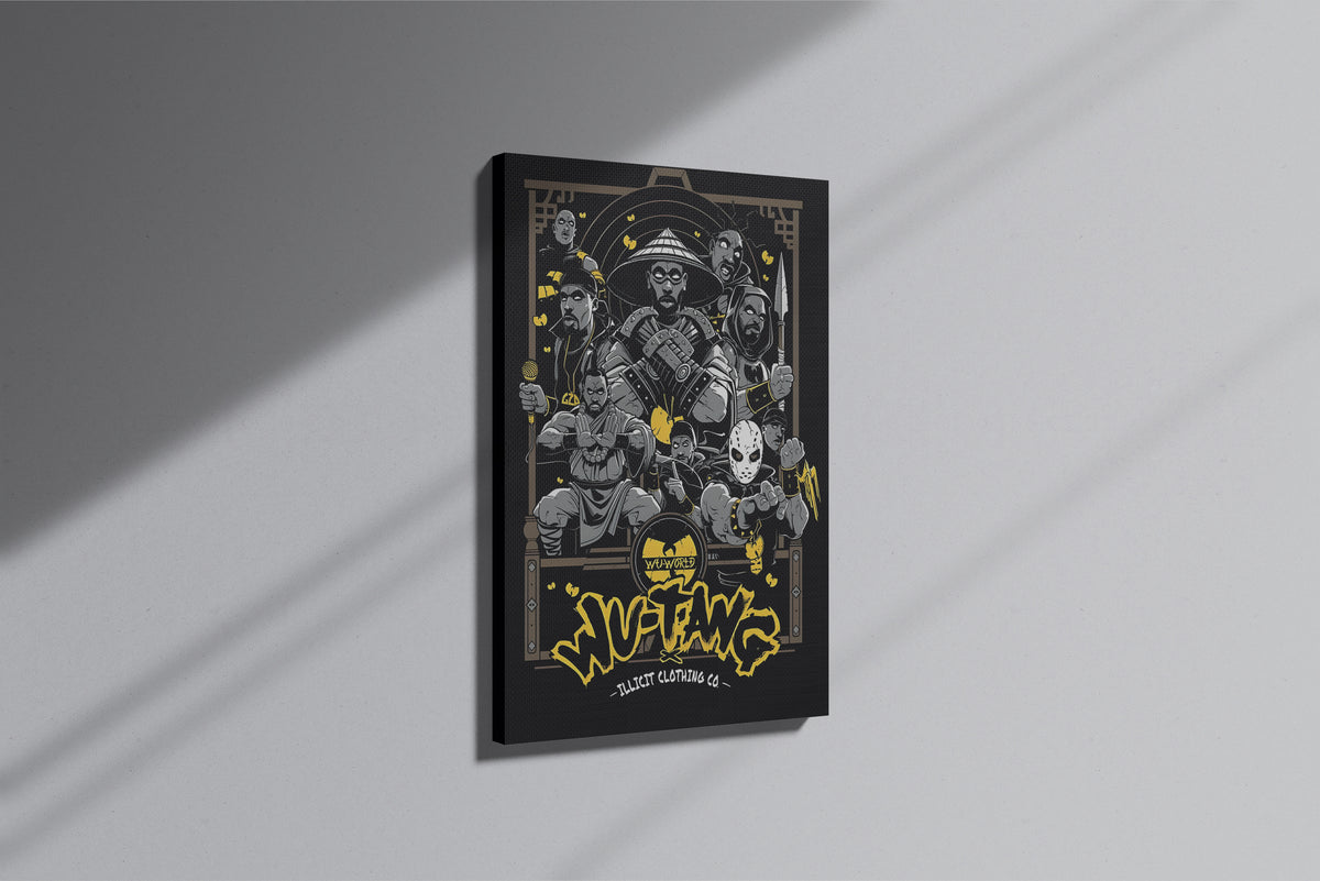 GeekCultcha Wu-Tang Clan Themed Premium Canvas Print