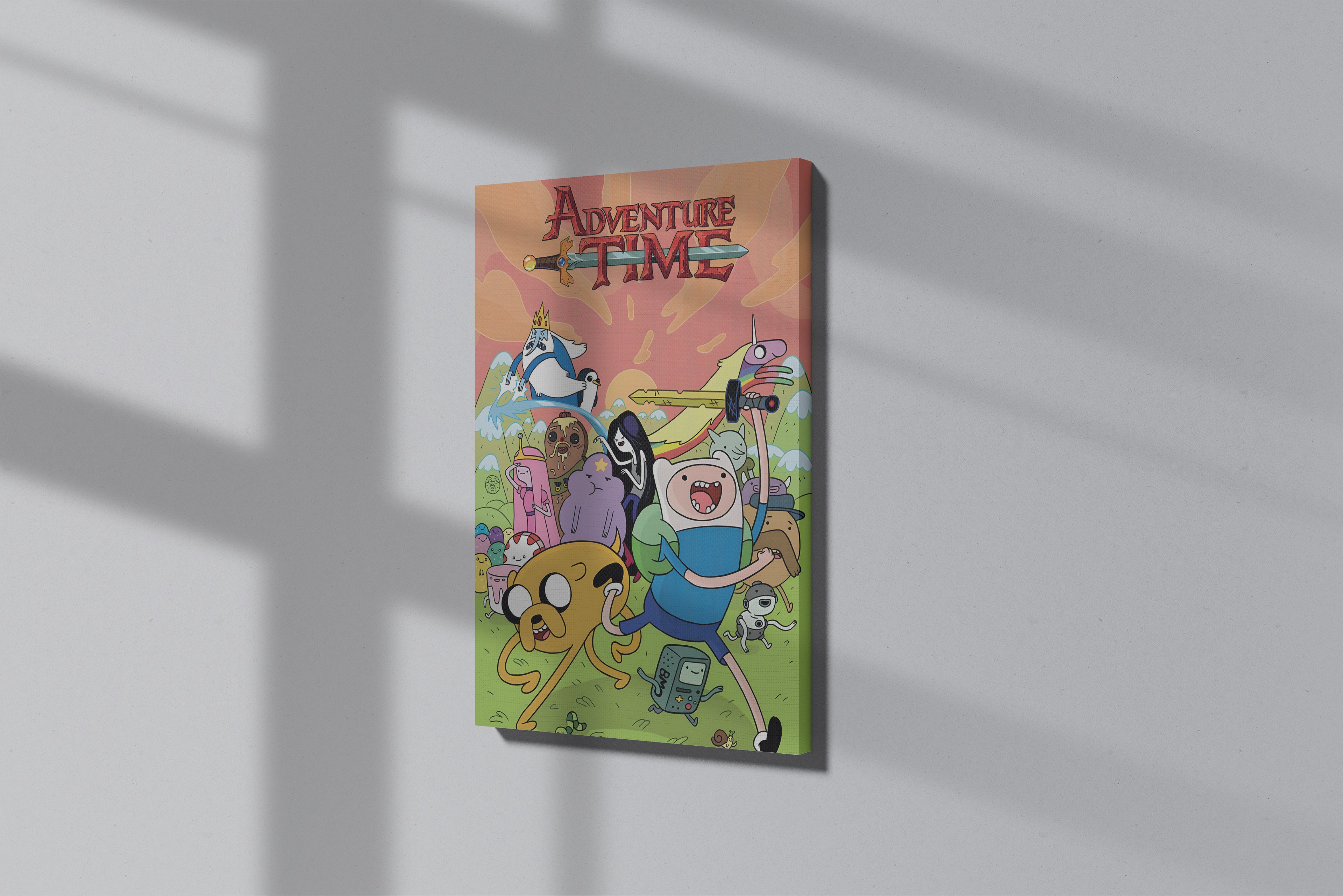 GeekCultcha Adventure Time Finn and Jake Premium Canvas Print