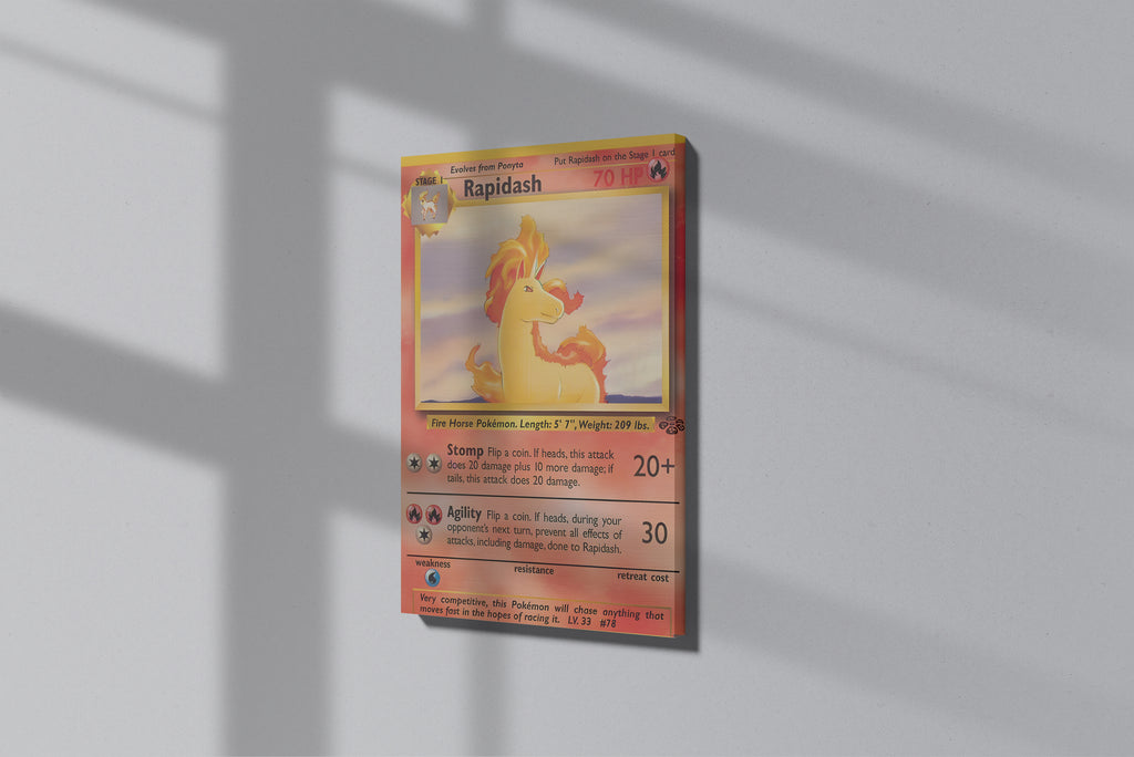 GeekCultcha Pokémon Rapidash Premium Canvas Print