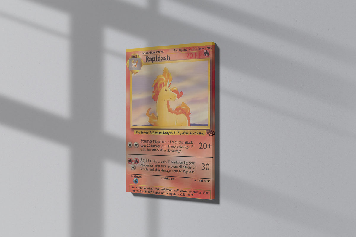 GeekCultcha Pokémon Rapidash Premium Canvas Print